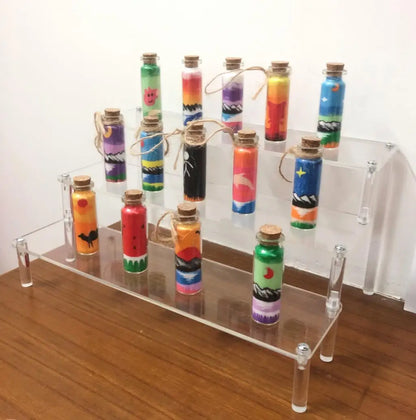 Clear Acrylic Display Stand For Anime Figures Cupcake Shelf Organizer Desserts Holder Jewels Display Risers Stand Perfume Stand