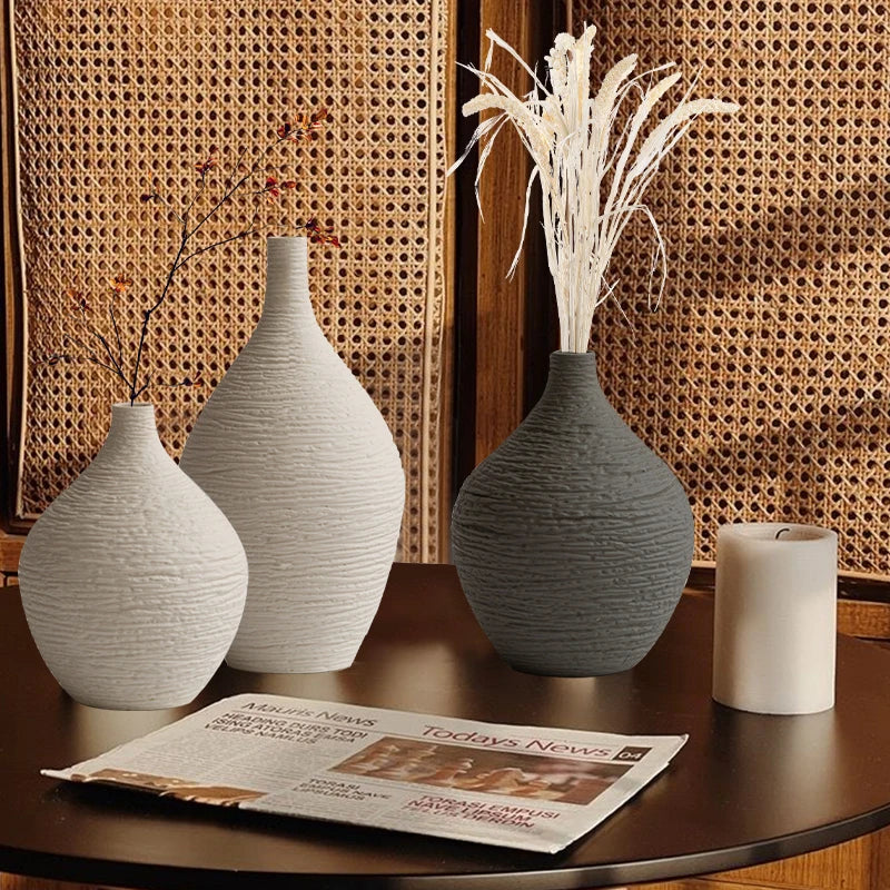 Nordic Slim Neck Ceramic Vase