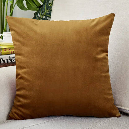 Solid Velvet Cushion Cover