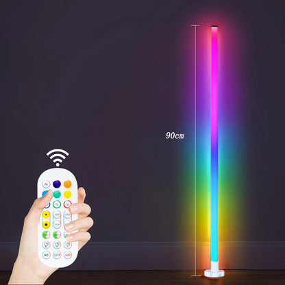 Smart RGB LED Floor Lamp Remote/Switch/APP Control USB Music Sync Corner Modern Mood Standing Light For Living Room Gaming Party