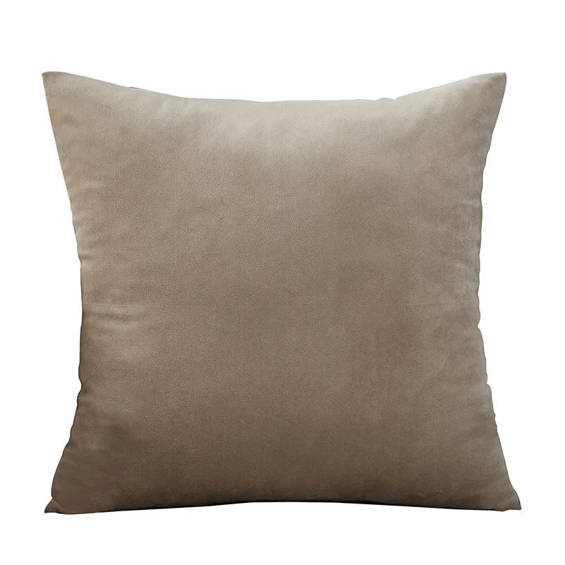Solid Velvet Cushion Cover