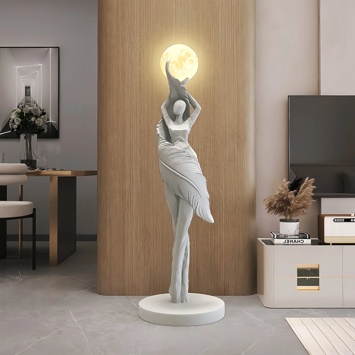 Modern Art Floor Lamp Home decoration Lights Living Room Bedroom Humanoid Atmosphere Lamps Couch High-End Sculpture LED Lighting
