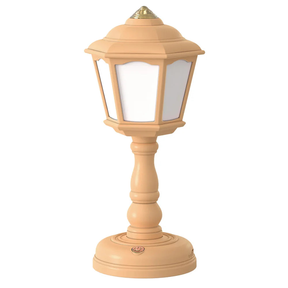 Mini Retro USB Rechargeable Night Light – Touch Candle Desk Lamp for Bedroom