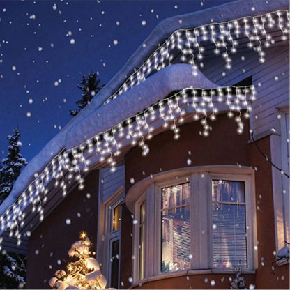 Icicle String Lights Outdoor LED Fairy Lights Garland For New Year Party Wedding Garden Terrace Christmas Decoration Lamps