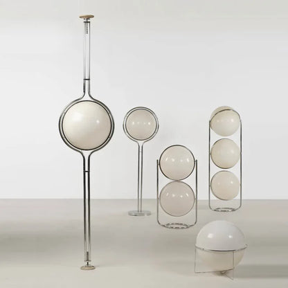 Italy Designer Led Floor Lamp White Ball 2.8 Stand Light for Living Room Hotel Led Chrome Metal Sofa Side Lounge Decoration Lamp