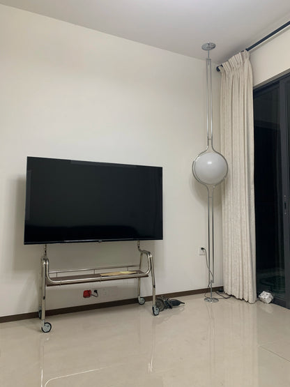 Italy Designer Led Floor Lamp White Ball 2.8 Stand Light for Living Room Hotel Led Chrome Metal Sofa Side Lounge Decoration Lamp