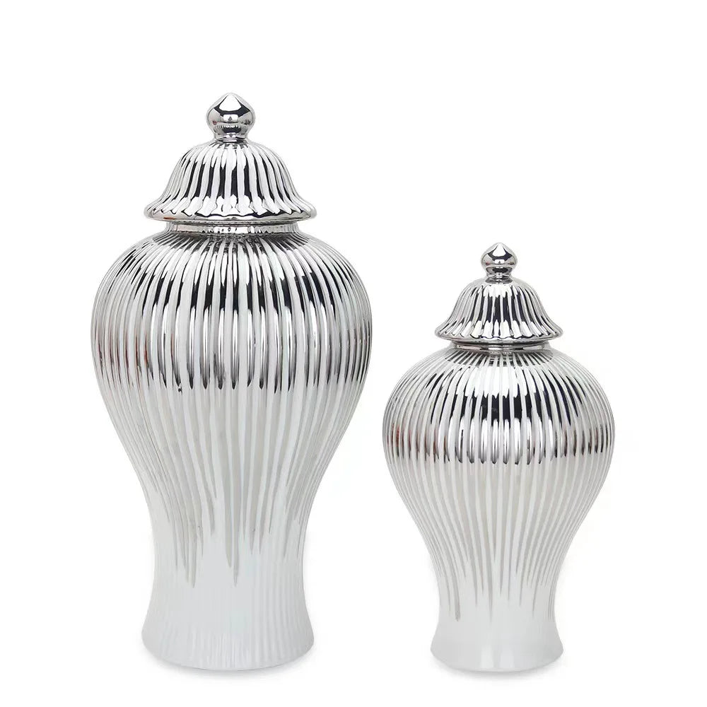 European Ceramic Jar Vase