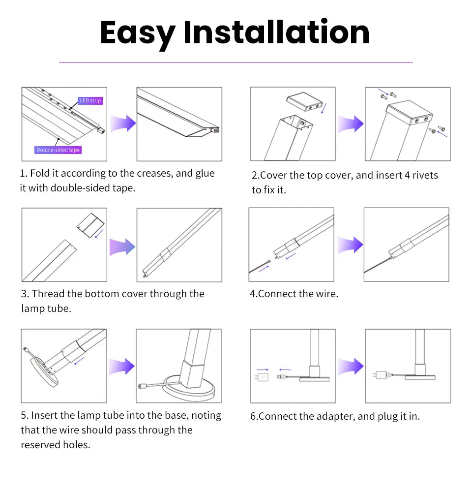 Smart RGB LED Floor Lamp Remote/Switch/APP Control USB Music Sync Corner Modern Mood Standing Light For Living Room Gaming Party