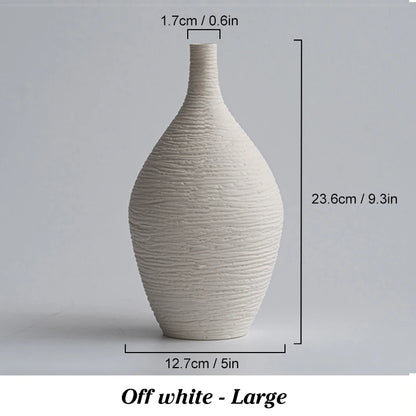 Nordic Slim Neck Ceramic Vase