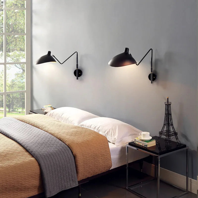 Serge Mouille 3-arm Floor lamp Designer Tripod LED Lamp Adjustable Spider Standing Lamp Loft master bedroom decor reading light