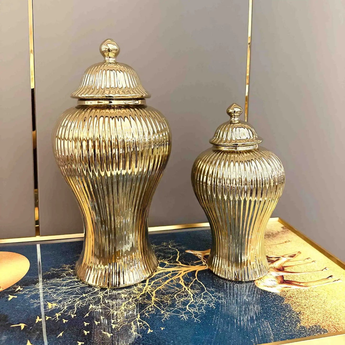 European Ceramic Jar Vase