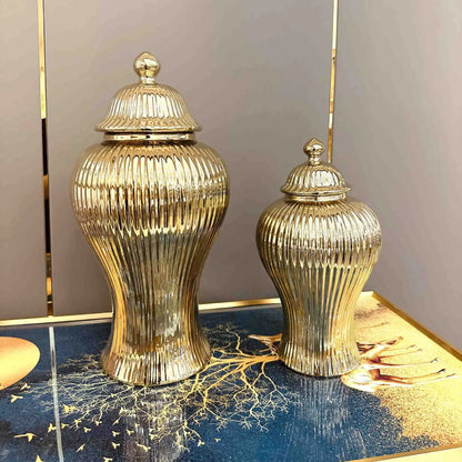 European Ceramic Jar Vase
