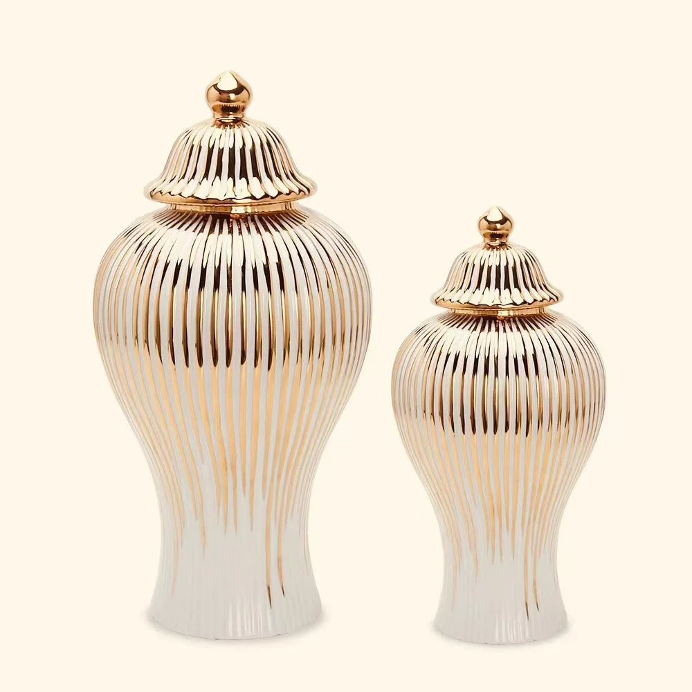 European Ceramic Jar Vase
