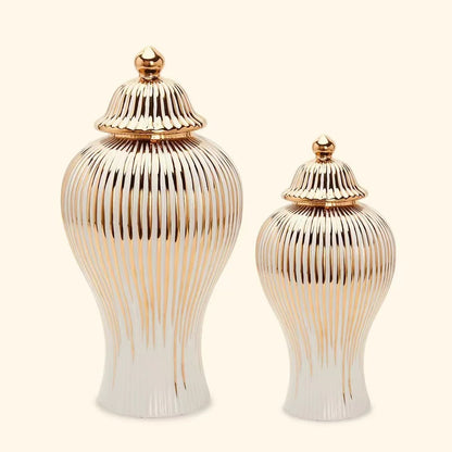 European Ceramic Jar Vase