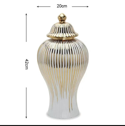 European Ceramic Jar Vase