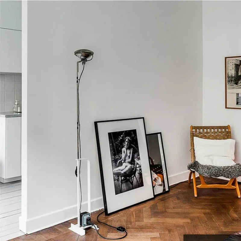 Nordic Iron Chromium Floor Lamp for Living Room Bedroom Bedside Sofa Side Standing Lamp Lighting Fixture