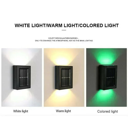 Solar Up-Down Wall Spot Lights – Decorative Outdoor Accent Lighting