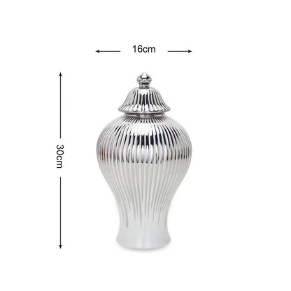 European Ceramic Jar Vase