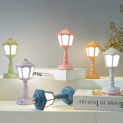 Mini Retro USB Rechargeable Night Light – Touch Candle Desk Lamp for Bedroom