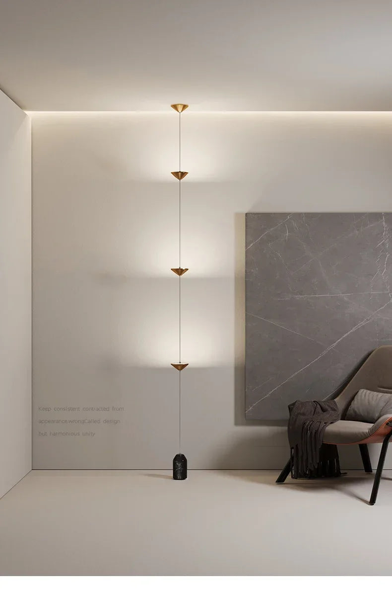 Modern Floor Lamp Pendant Light Luxury Black Atmosphere Light Living Room Sofa Edge Minimalist Bed head Neutral Decoration light