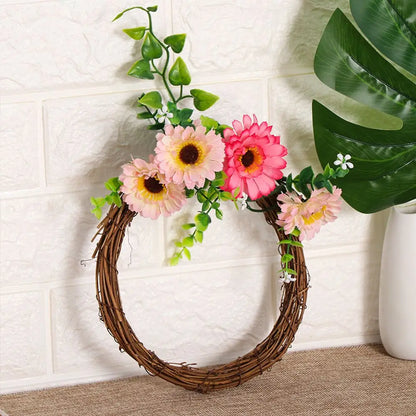 8-30CM Christmas Artificial Wreath Wicker Vine Ring Festival Rattan Garland Xmas Party  Decoration Garlands