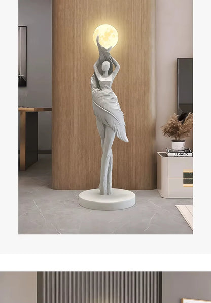 Modern Art Floor Lamp Home decoration Lights Living Room Bedroom Humanoid Atmosphere Lamps Couch High-End Sculpture LED Lighting