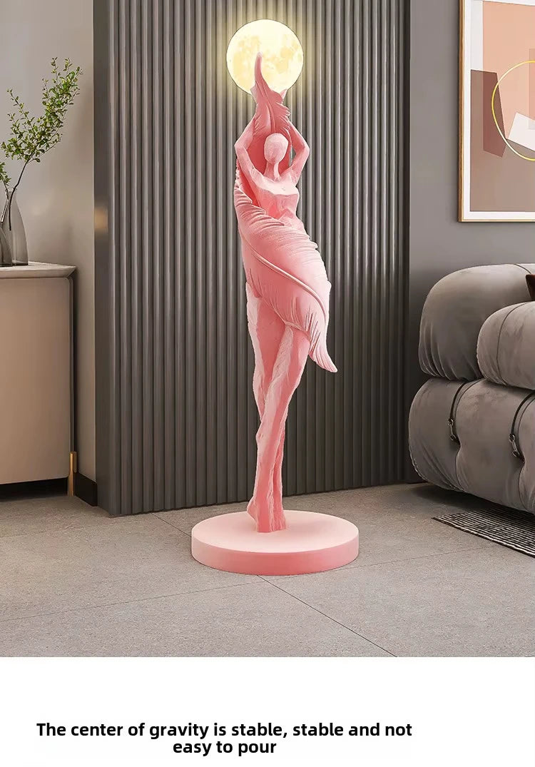 Modern Art Floor Lamp Home decoration Lights Living Room Bedroom Humanoid Atmosphere Lamps Couch High-End Sculpture LED Lighting