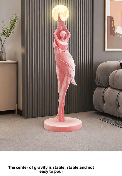 Modern Art Floor Lamp Home decoration Lights Living Room Bedroom Humanoid Atmosphere Lamps Couch High-End Sculpture LED Lighting