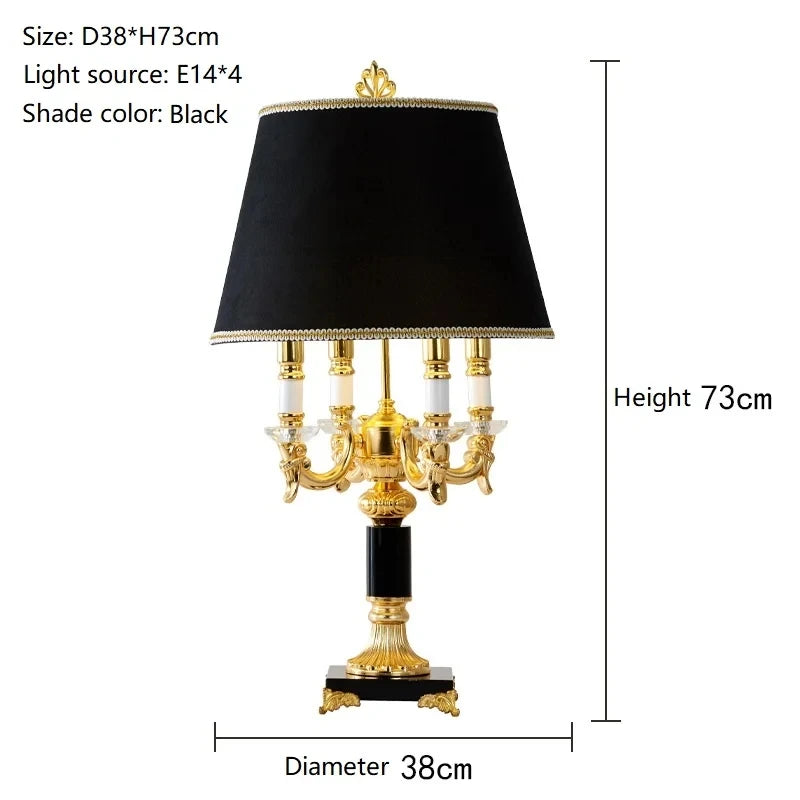 High Quality Luxury Fashion Black Crystal Table/Floor Lamp Bedroom Bedside Lamps Brief Modern Decoration Table Lamp