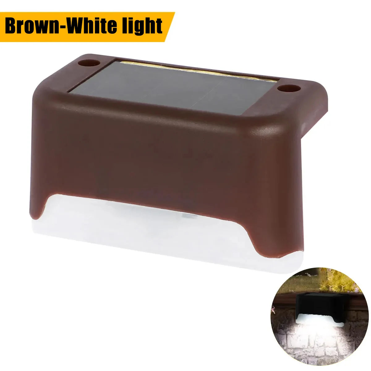 Solar LED Step & Fence Lights – Warm White Outdoor Stair Lighting