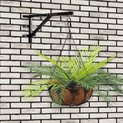 20.47in 9Leaves Artificial Tropical Plants Fake Palm Plant Branch Green Leaves for Home Garden Office Jungle Carnival Decoration