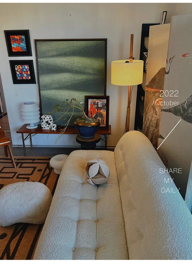 Japanese floor lamp Designer fabric Liftable adjustable floor lamp Retro wooden floor lamps Living Room Salon reading floor lamp