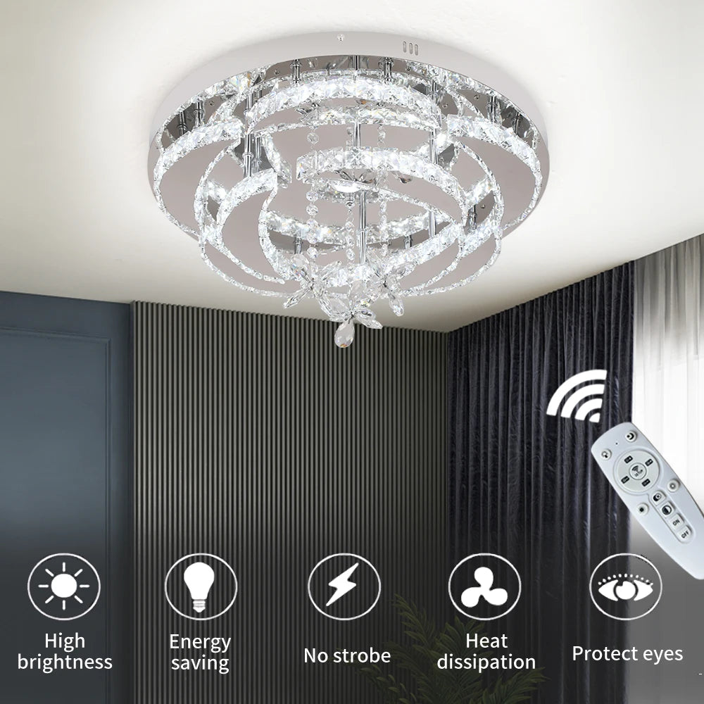 K9 Crystal Chandelier — Dimmable
