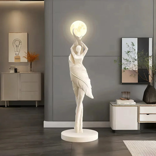 Modern Art Floor Lamp Home decoration Lights Living Room Bedroom Humanoid Atmosphere Lamps Couch High-End Sculpture LED Lighting