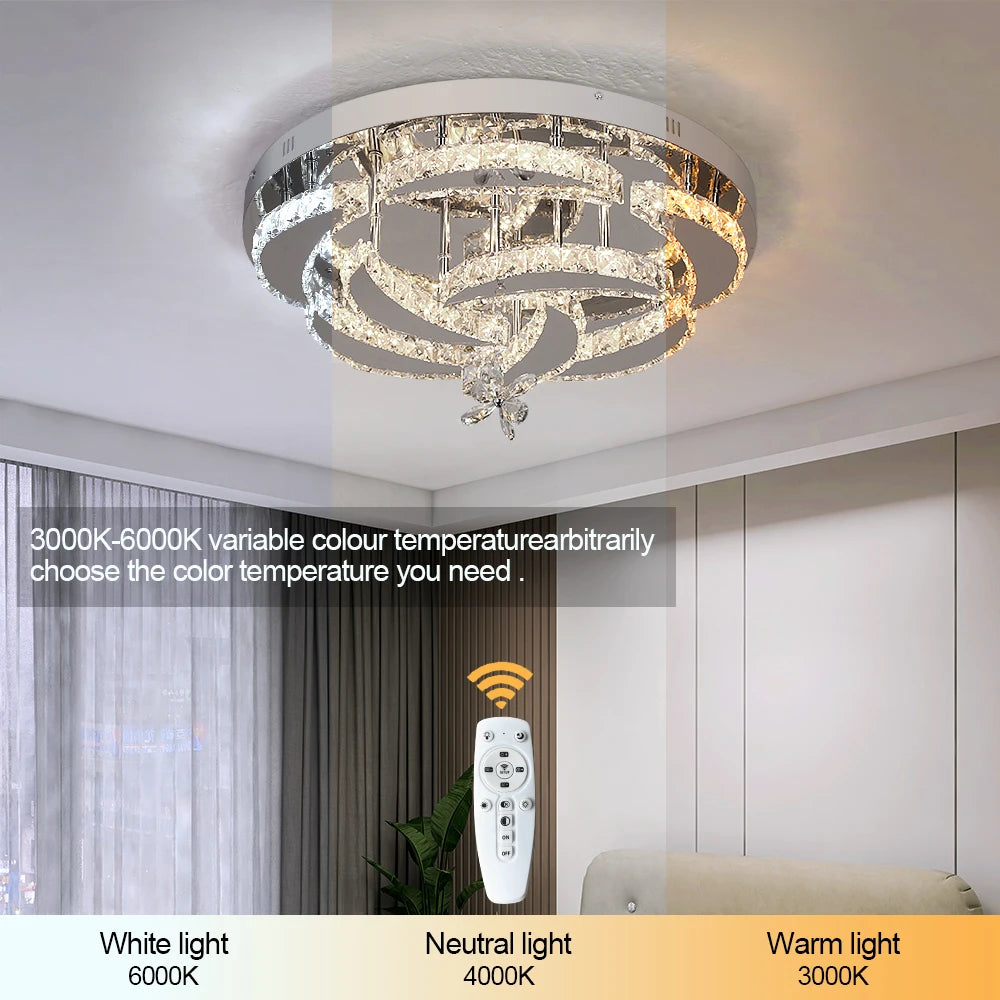 K9 Crystal Chandelier — Dimmable