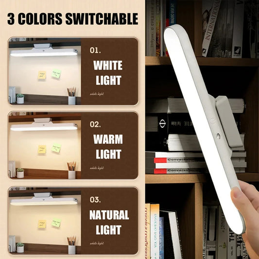 LED Magnetic Eye Protection Remote Reading Switch Desk Lamp Three-speed Stepless Dimming USB Rechargeable Student Learning Lamp