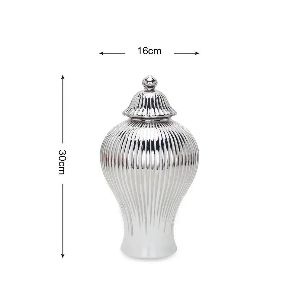 European Ceramic Jar Vase
