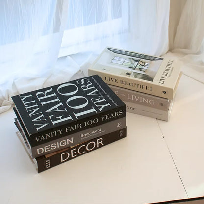 Luxury Decorative Fake Books – Nordic Coffee Table Storage Boxes