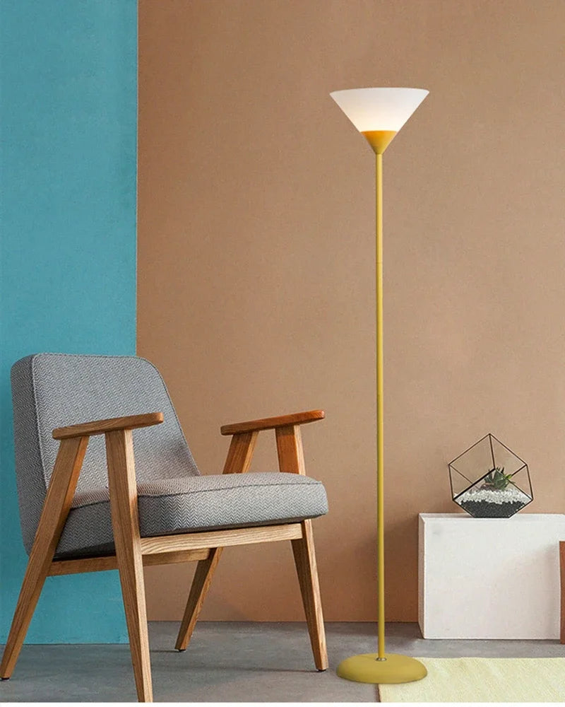 Creative LED Floor Lamp Black White Lamp Body Is Suitable For Indoor Lighting Decorative Lamp In Living Room, Bedroom And Study