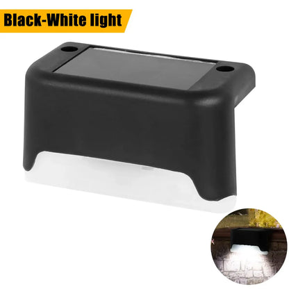 Solar LED Step & Fence Lights – Warm White Outdoor Stair Lighting