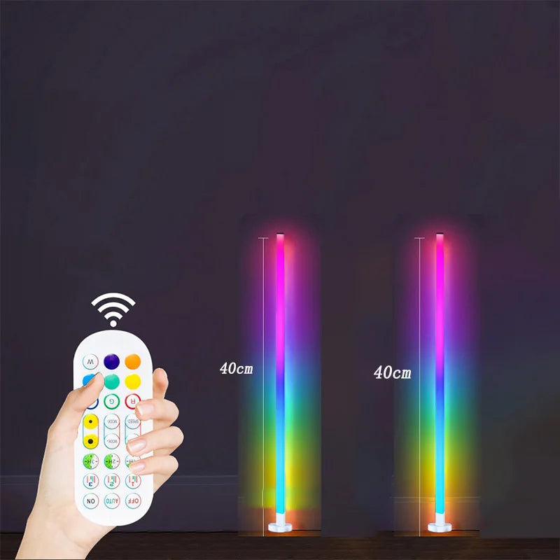 Smart RGB LED Floor Lamp Remote/Switch/APP Control USB Music Sync Corner Modern Mood Standing Light For Living Room Gaming Party