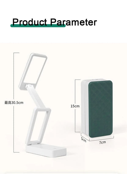 Folding LED Desk Lamp Rechargeable Battery Specific Eye Protector Dormitory Portable Large Table Lamp CapacityLed Night Lights