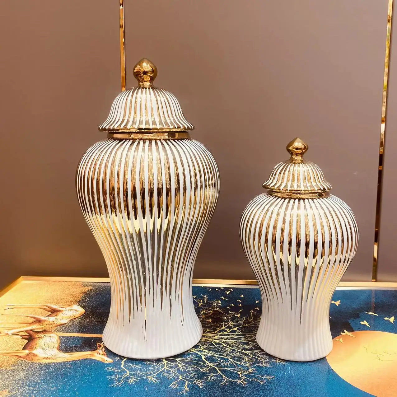 European Ceramic Jar Vase