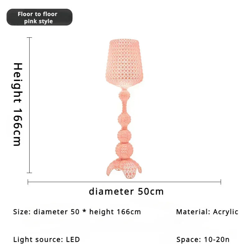 Japanese Medieval Retro Style Trophy Shaped LED Floor Lamp Art Design Lights for Living Dining Room Home Decoration Chandelier