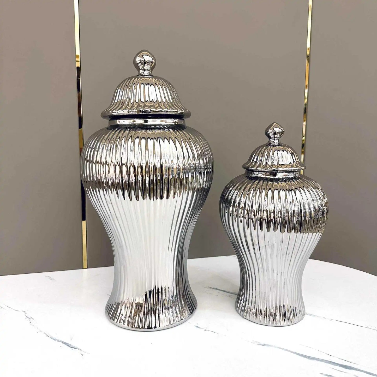 European Ceramic Jar Vase