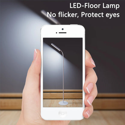 LED Floor Lamp For Living Room Adjustable Gooseneck Stand Light Remote Dimmable Indoor Bedroom Standing Reading Work Light