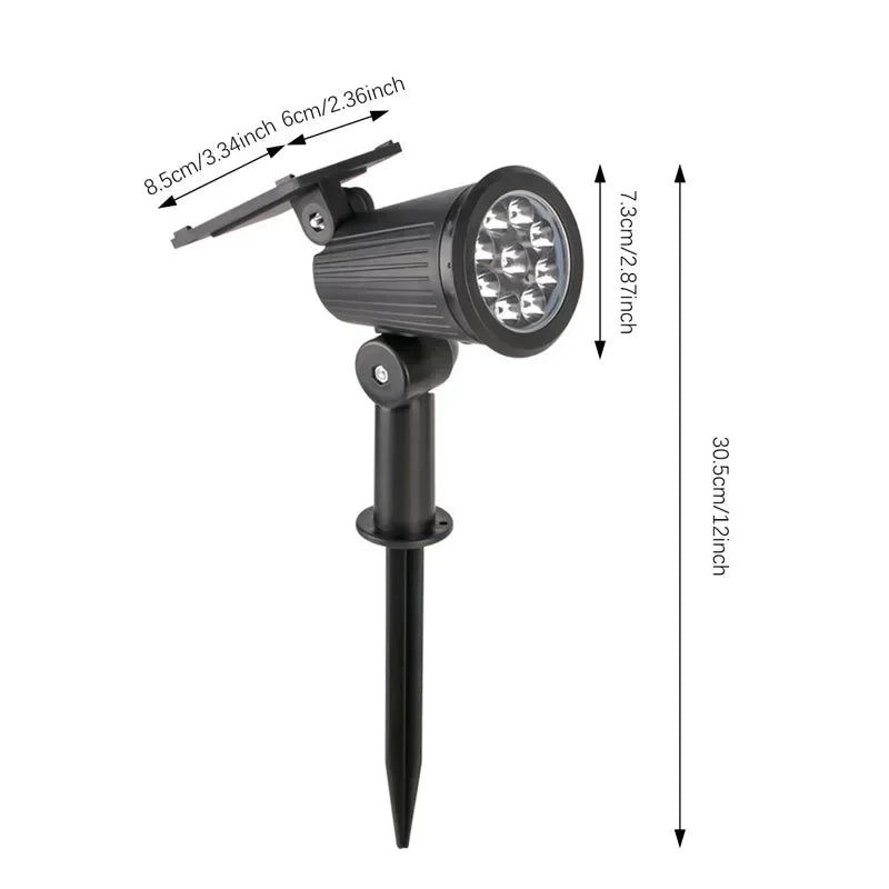 Solar In-Ground LED Spotlights (1–4 Pack) – IP65 Adjustable Landscape Lights