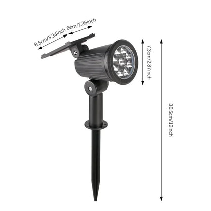 Solar In-Ground LED Spotlights (1–4 Pack) – IP65 Adjustable Landscape Lights