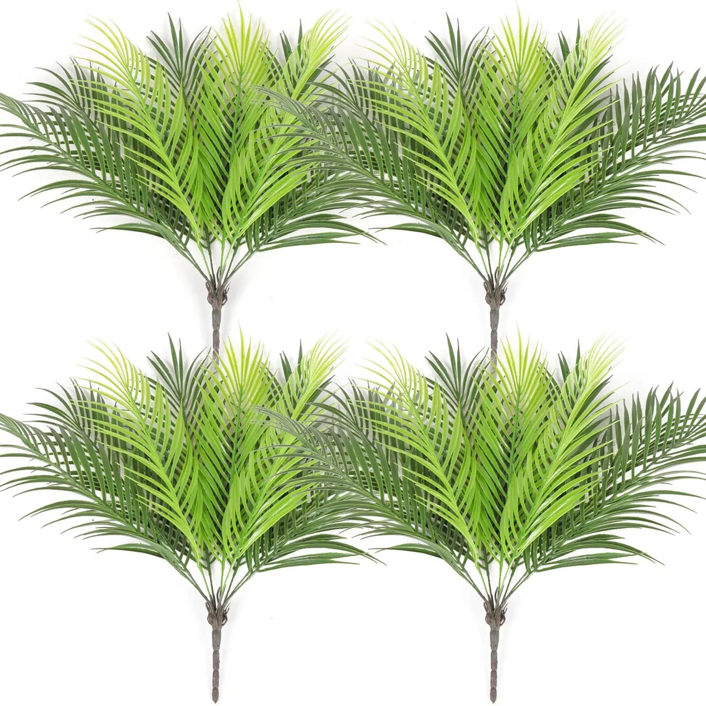 20.47in 9Leaves Artificial Tropical Plants Fake Palm Plant Branch Green Leaves for Home Garden Office Jungle Carnival Decoration