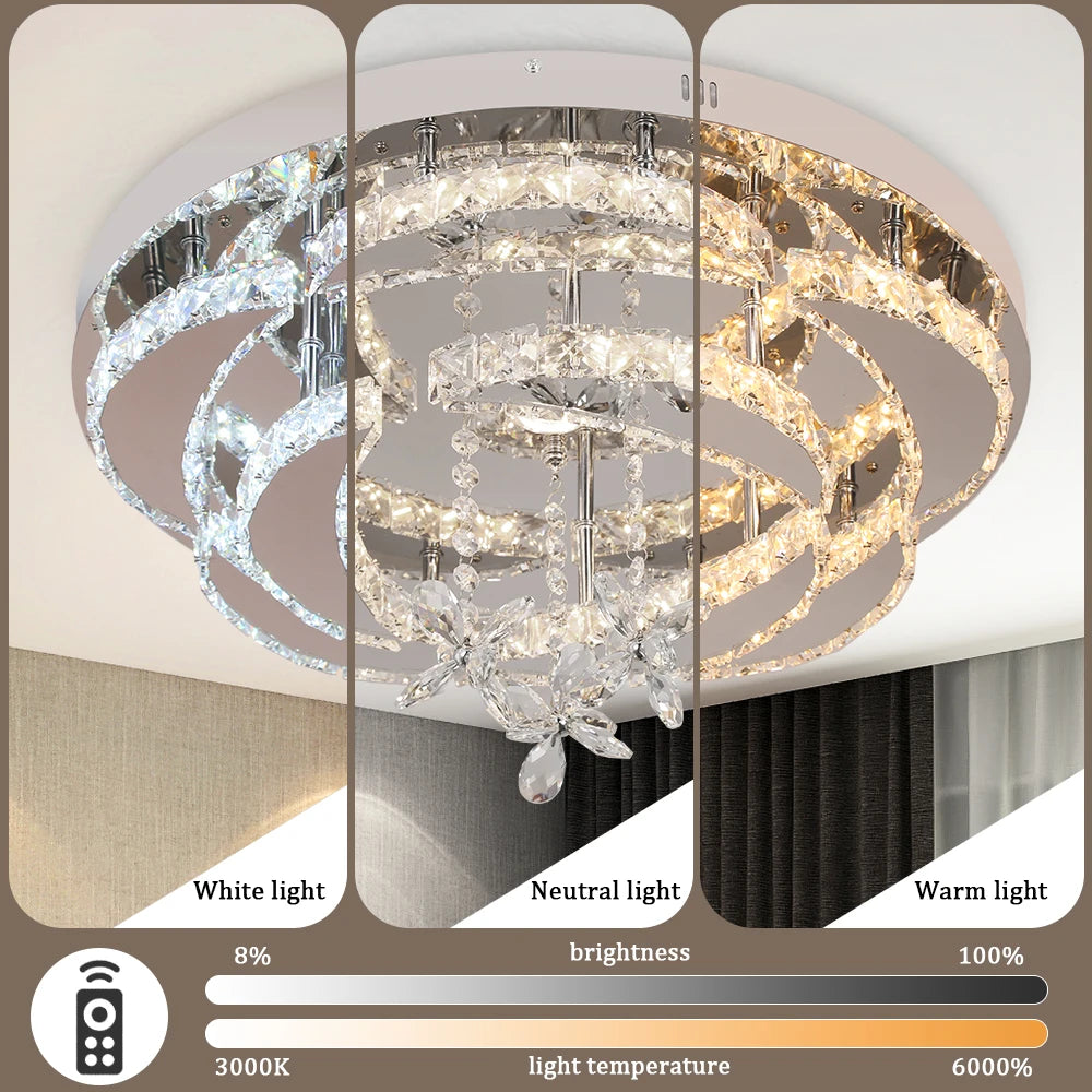 K9 Crystal Chandelier — Dimmable